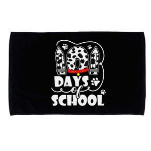 101 Days Smarter Teacher 100 Days Of School Dalmatian Dog Microfiber Hand Towel