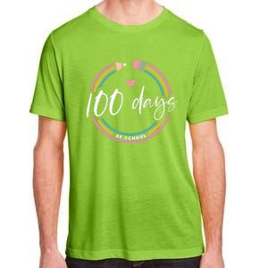 100 Days Teacher 100 Days Of School Adult ChromaSoft Performance T-Shirt