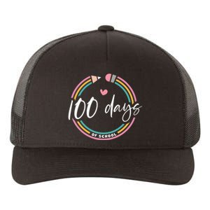 100 Days Teacher 100 Days Of School Yupoong Adult 5-Panel Trucker Hat