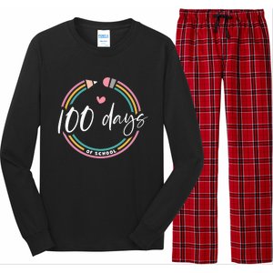 100 Days Teacher 100 Days Of School Long Sleeve Pajama Set