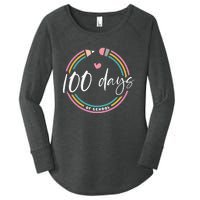 100 Days Teacher 100 Days Of School Women's Perfect Tri Tunic Long Sleeve Shirt