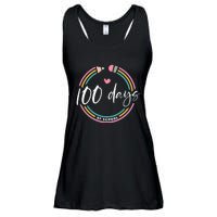 100 Days Teacher 100 Days Of School Ladies Essential Flowy Tank