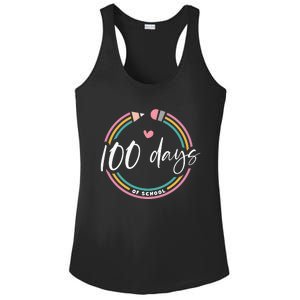 100 Days Teacher 100 Days Of School Ladies PosiCharge Competitor Racerback Tank