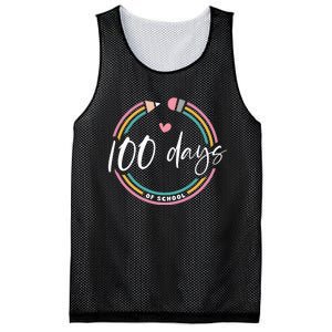 100 Days Teacher 100 Days Of School Mesh Reversible Basketball Jersey Tank