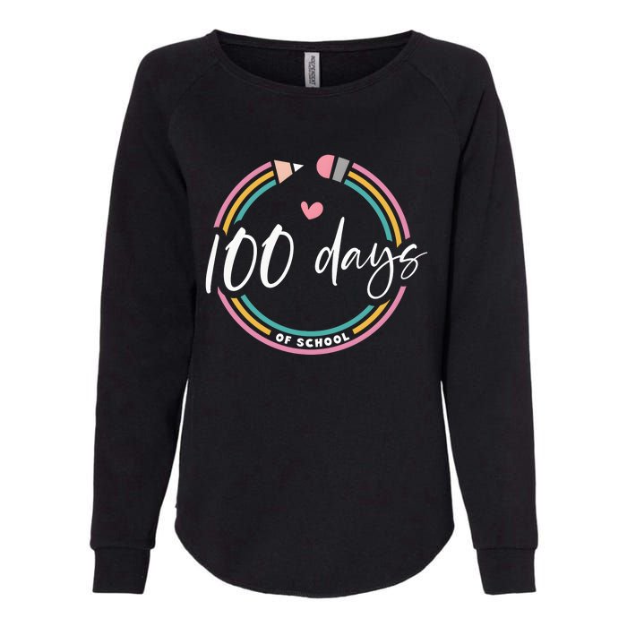 100 Days Teacher 100 Days Of School Womens California Wash Sweatshirt