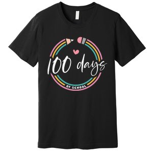 100 Days Teacher 100 Days Of School Premium T-Shirt