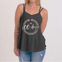 100 Days Teacher 100 Days Of School Women's Strappy Tank