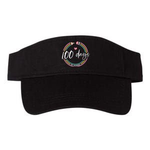 100 Days Teacher 100 Days Of School Valucap Bio-Washed Visor