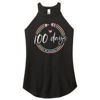 100 Days Teacher 100 Days Of School Women's Perfect Tri Rocker Tank