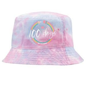 100 Days Teacher 100 Days Of School Tie-Dyed Bucket Hat