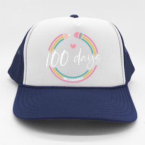 100 Days Teacher 100 Days Of School Trucker Hat