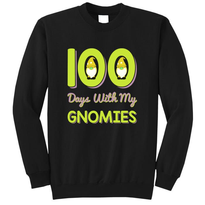 100 Days With My Gnomies 100 Days Of School Tall Sweatshirt