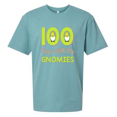 100 Days With My Gnomies 100 Days Of School Sueded Cloud Jersey T-Shirt