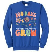 100 Day Watching My Students Grow 100 Days Of School Teacher Sweatshirt