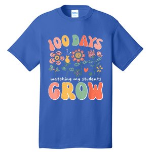 100 Day Watching My Students Grow 100 Days Of School Teacher Tall T-Shirt