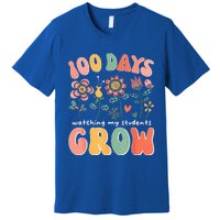 100 Day Watching My Students Grow 100 Days Of School Teacher Premium T-Shirt