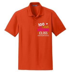 100 Days With My Awesome Class Math Specialist School Cool Gift Dry Zone Grid Polo