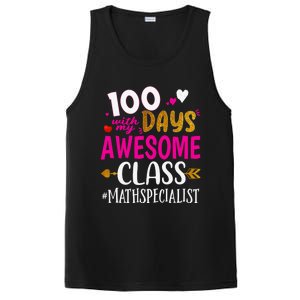 100 Days With My Awesome Class Math Specialist School Cool Gift PosiCharge Competitor Tank