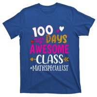 100 Days With My Awesome Class Math Specialist School Cool Gift T-Shirt