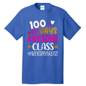 100 Days With My Awesome Class Math Specialist School Cool Gift Tall T-Shirt