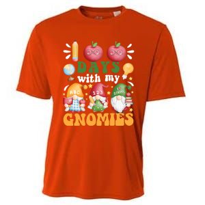 100 Days With My Gnomies 100th Day Of School Gnome Lovers Gift Cooling Performance Crew T-Shirt