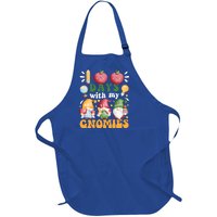 100 Days With My Gnomies 100th Day Of School Gnome Lovers Gift Full-Length Apron With Pockets