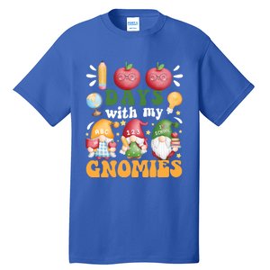 100 Days With My Gnomies 100th Day Of School Gnome Lovers Gift Tall T-Shirt