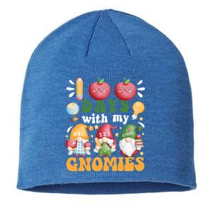 100 Days With My Gnomies 100th Day Of School Gnome Lovers Gift Sustainable Beanie