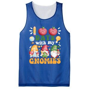 100 Days With My Gnomies 100th Day Of School Gnome Lovers Gift Mesh Reversible Basketball Jersey Tank