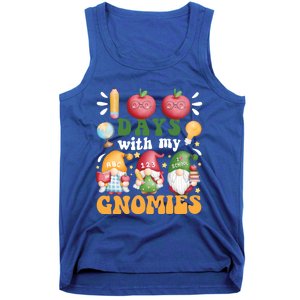 100 Days With My Gnomies 100th Day Of School Gnome Lovers Gift Tank Top