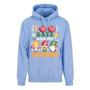 100 Days With My Gnomies 100th Day Of School Gnome Lovers Gift Unisex Surf Hoodie