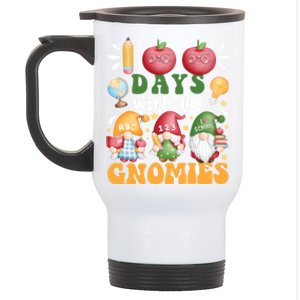 100 Days With My Gnomies 100th Day Of School Gnome Lovers Gift Stainless Steel Travel Mug