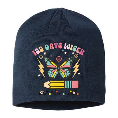 100 Days Wiser 100 Days Of School Celebrate Butterfly Sustainable Beanie