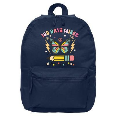 100 Days Wiser 100 Days Of School Celebrate Butterfly 16 in Basic Backpack