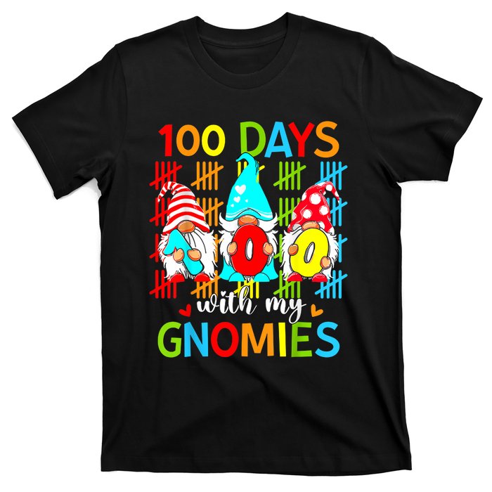 100 Days With My Gnomies Teacher 100th Day Of School Gnome T-Shirt