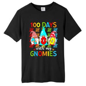 100 Days With My Gnomies Teacher 100th Day Of School Gnome Tall Fusion ChromaSoft Performance T-Shirt