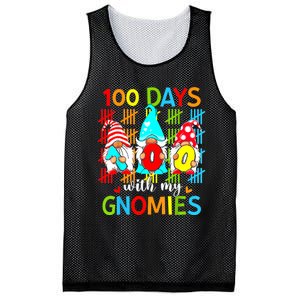 100 Days With My Gnomies Teacher 100th Day Of School Gnome Mesh Reversible Basketball Jersey Tank