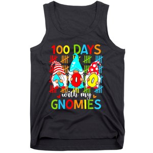 100 Days With My Gnomies Teacher 100th Day Of School Gnome Tank Top