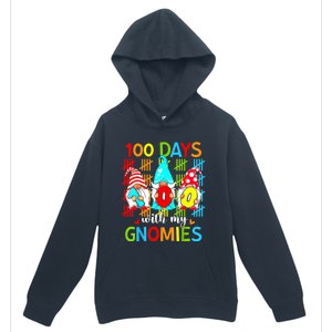 100 Days With My Gnomies Teacher 100th Day Of School Gnome Urban Pullover Hoodie