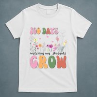 100 Days Watching My Students Grow Floral T-Shirt