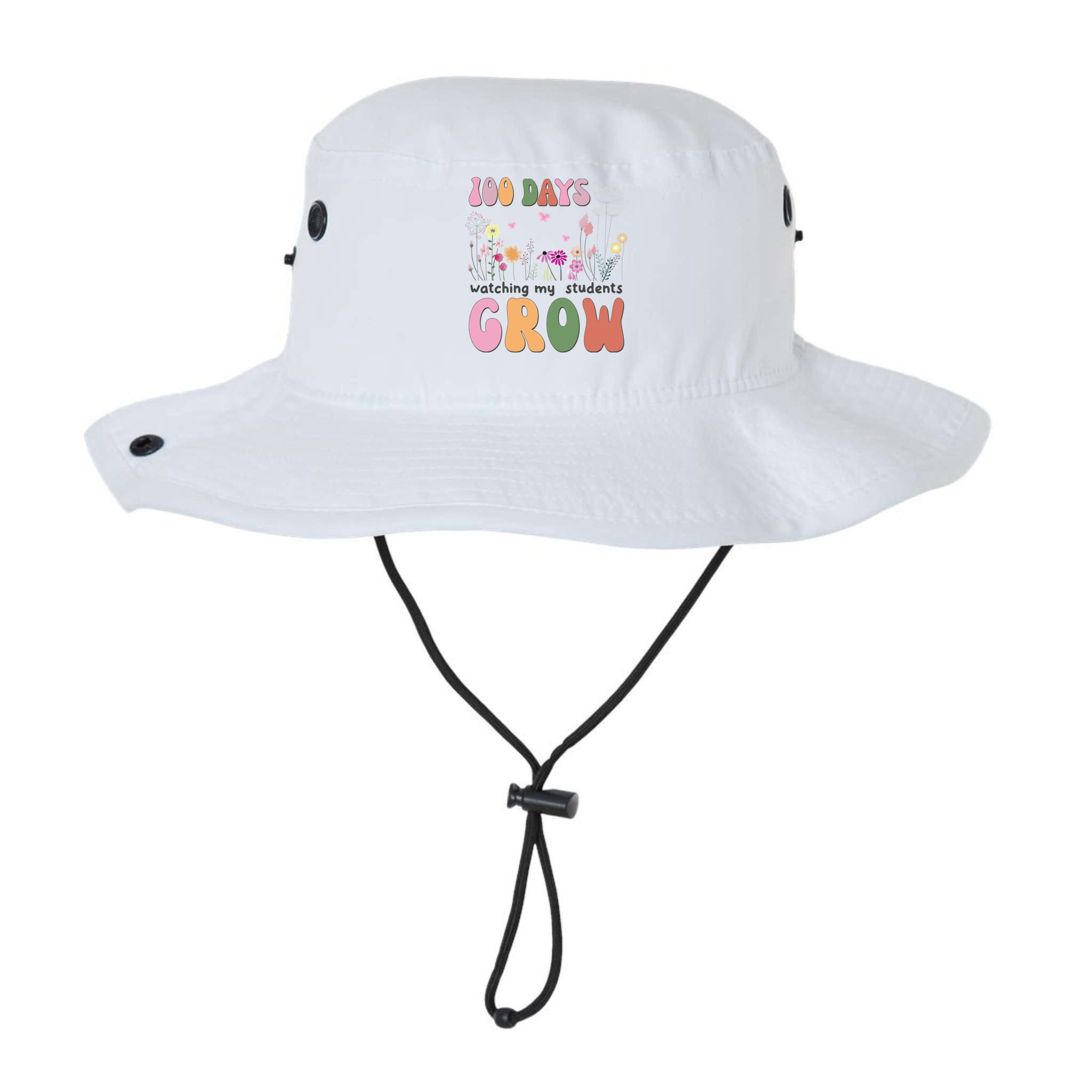 100 Days Watching My Students Grow Floral Bucket Hat