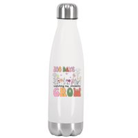 100 Days Watching My Students Grow Floral Stainless Steel Insulated Water Bottle