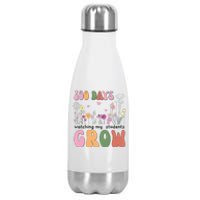 100 Days Watching My Students Grow Floral Stainless Steel Insulated Water Bottle