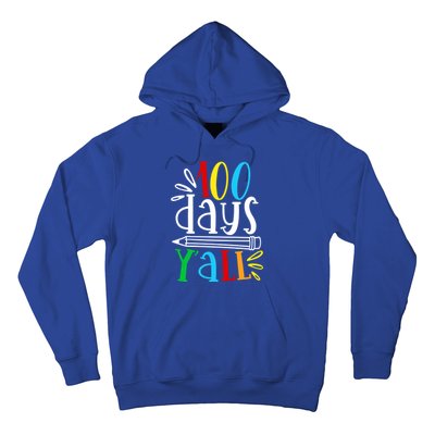 100 Days Y'all Happy 100 Days Of School Smarter Brighter Gift Hoodie