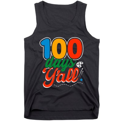 100 Days Yall Funny School Tank Top