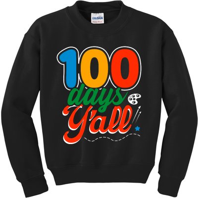 100 Days Yall Funny School Kids Sweatshirt