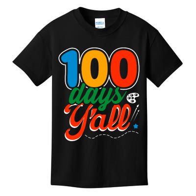 100 Days Yall Funny School Kids T-Shirt