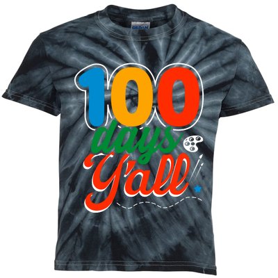 100 Days Yall Funny School Kids Tie-Dye T-Shirt