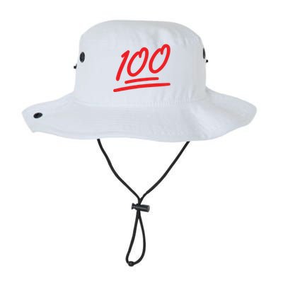 100 Emoticon Funny 100 Emote Art Cool Fun One Hundred Legacy Cool Fit Booney Bucket Hat