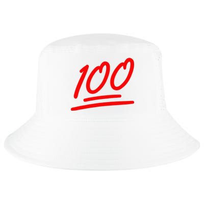 100 Emote Funny 100 Emoticon Art Cool Fun One Hundred Cool Comfort Performance Bucket Hat